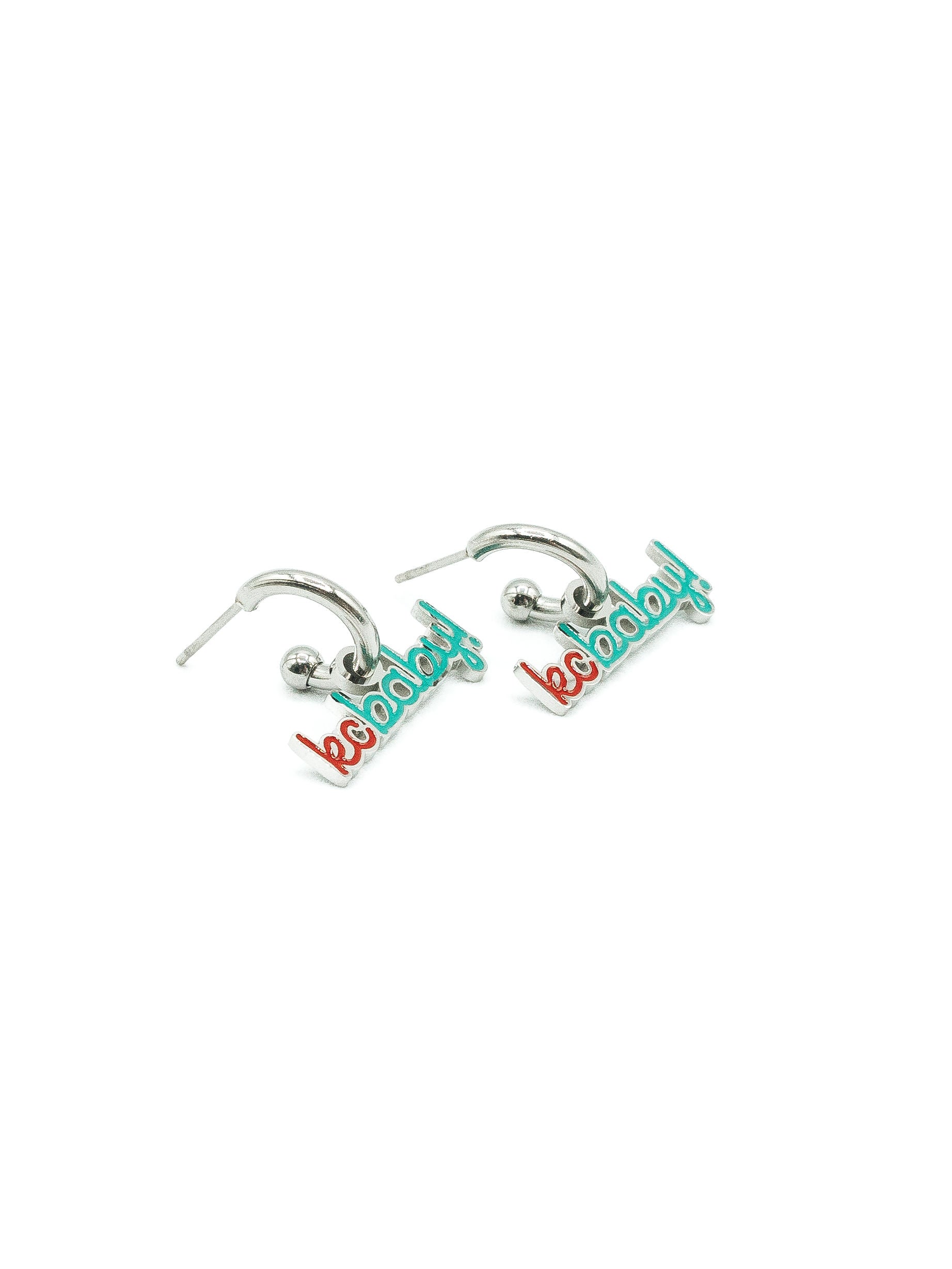 Kansas City KC Baby Huggie Hoop Earrings