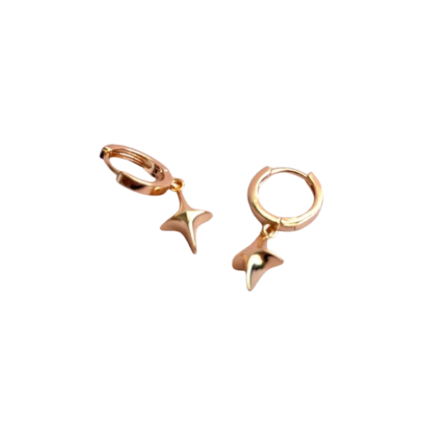 Selene Star Huggie Hoop Earrings