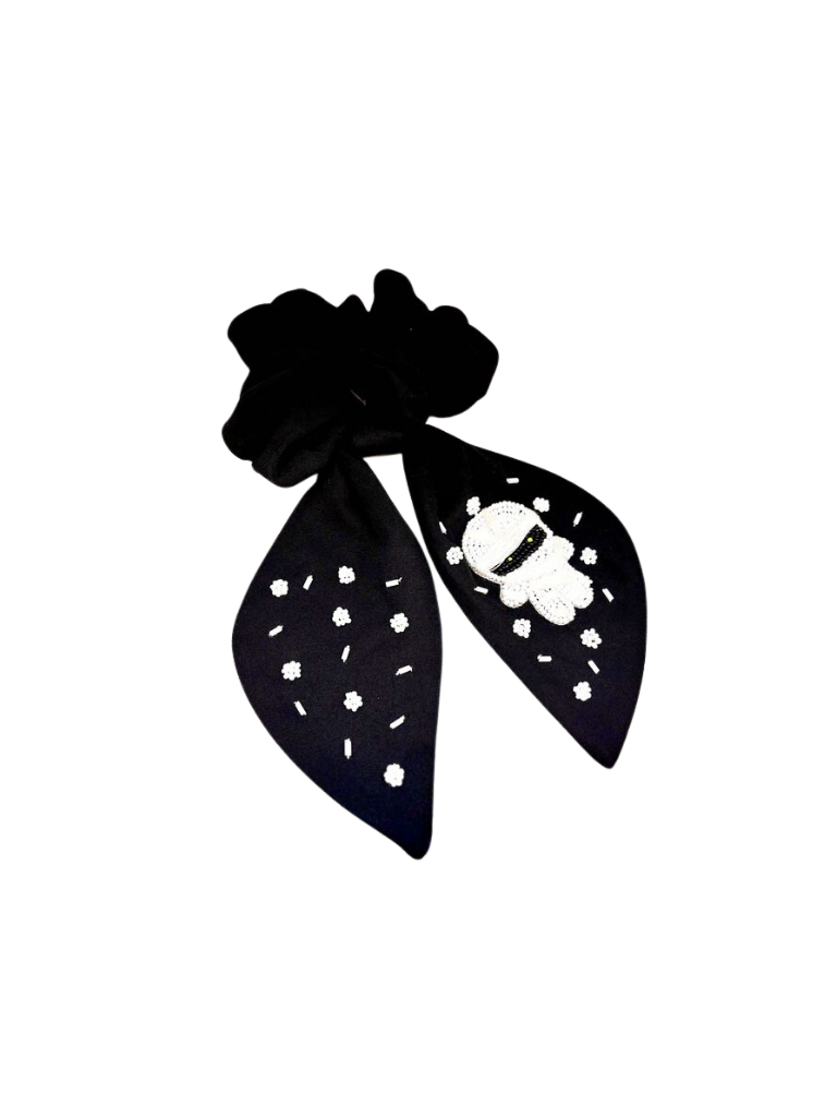 Mummy Beaded Scrunchie