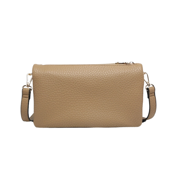 Studded Flapover Crossbody Bag