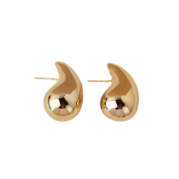 Gold Water Drop Earrings