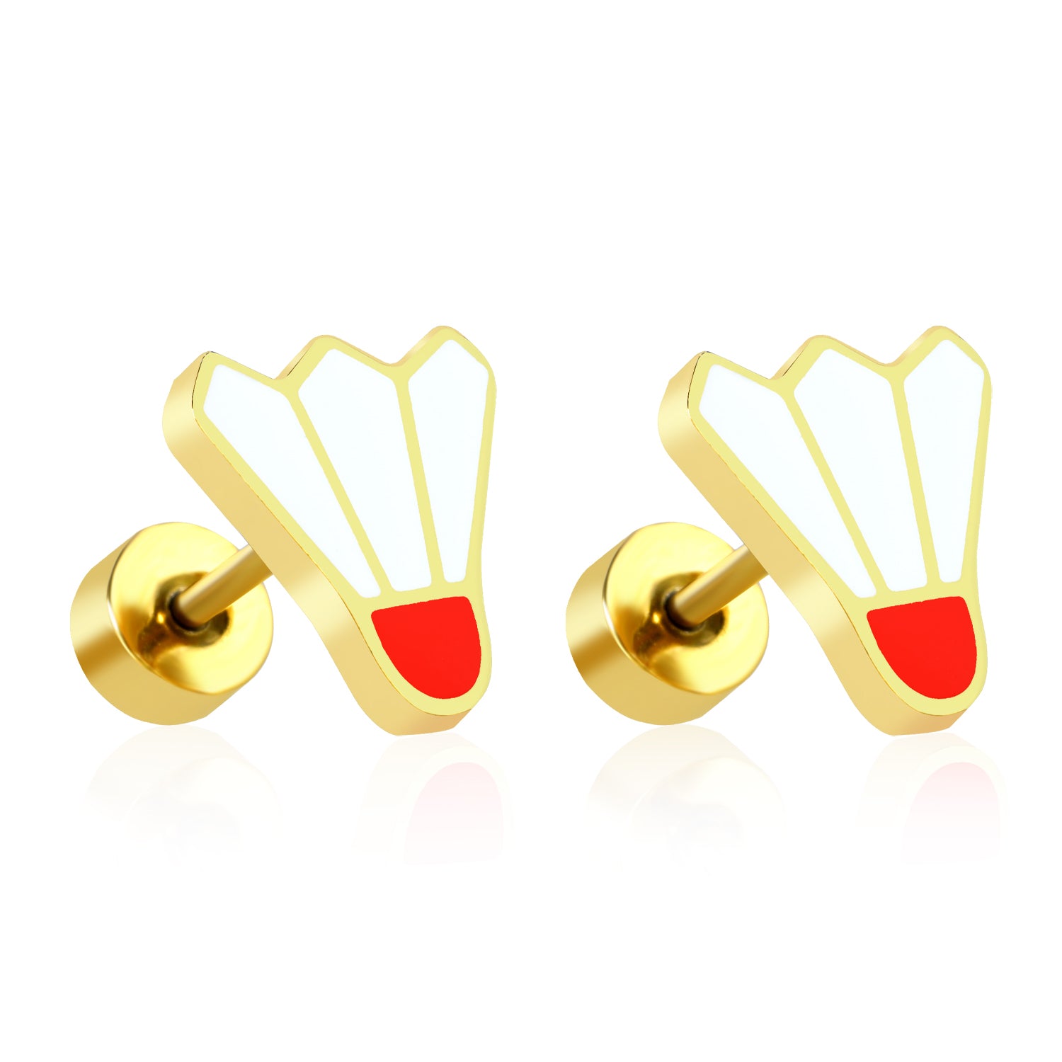 Kansas City Shuttlecock Stud Earrings