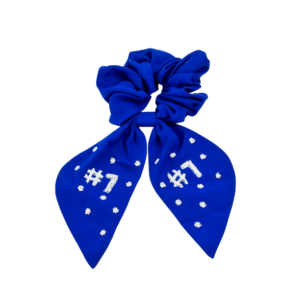 Kansas City Royals #7 Beaded Scrunchie