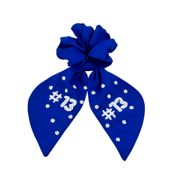 Kansas City Royals #13 Beaded Scrunchie
