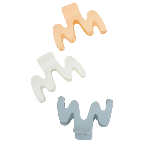 Matte Wavy Shaped Claw Clip