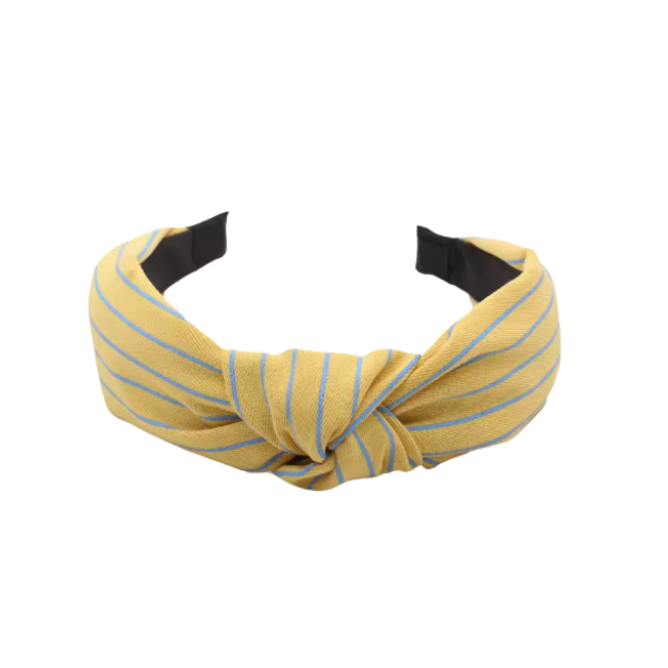 Striped Top Knot Headband