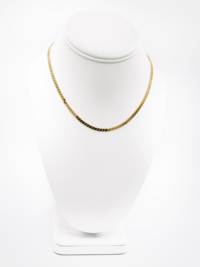 LA Thick Herringbone Chain Necklace