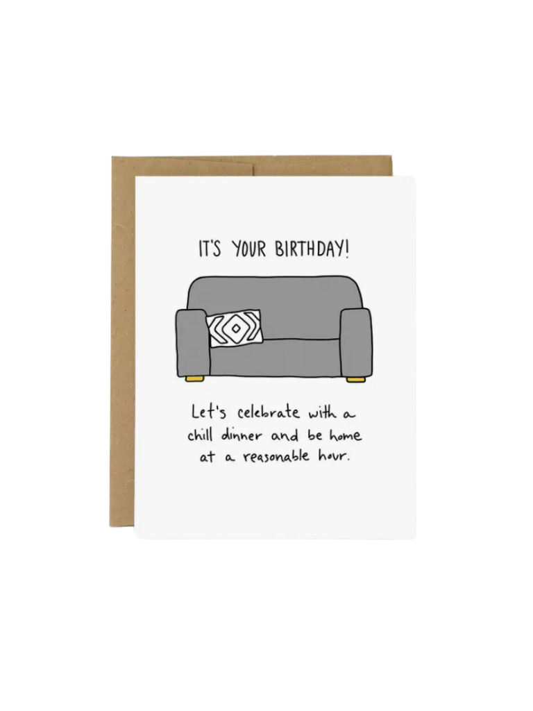 Couch Birthday Card