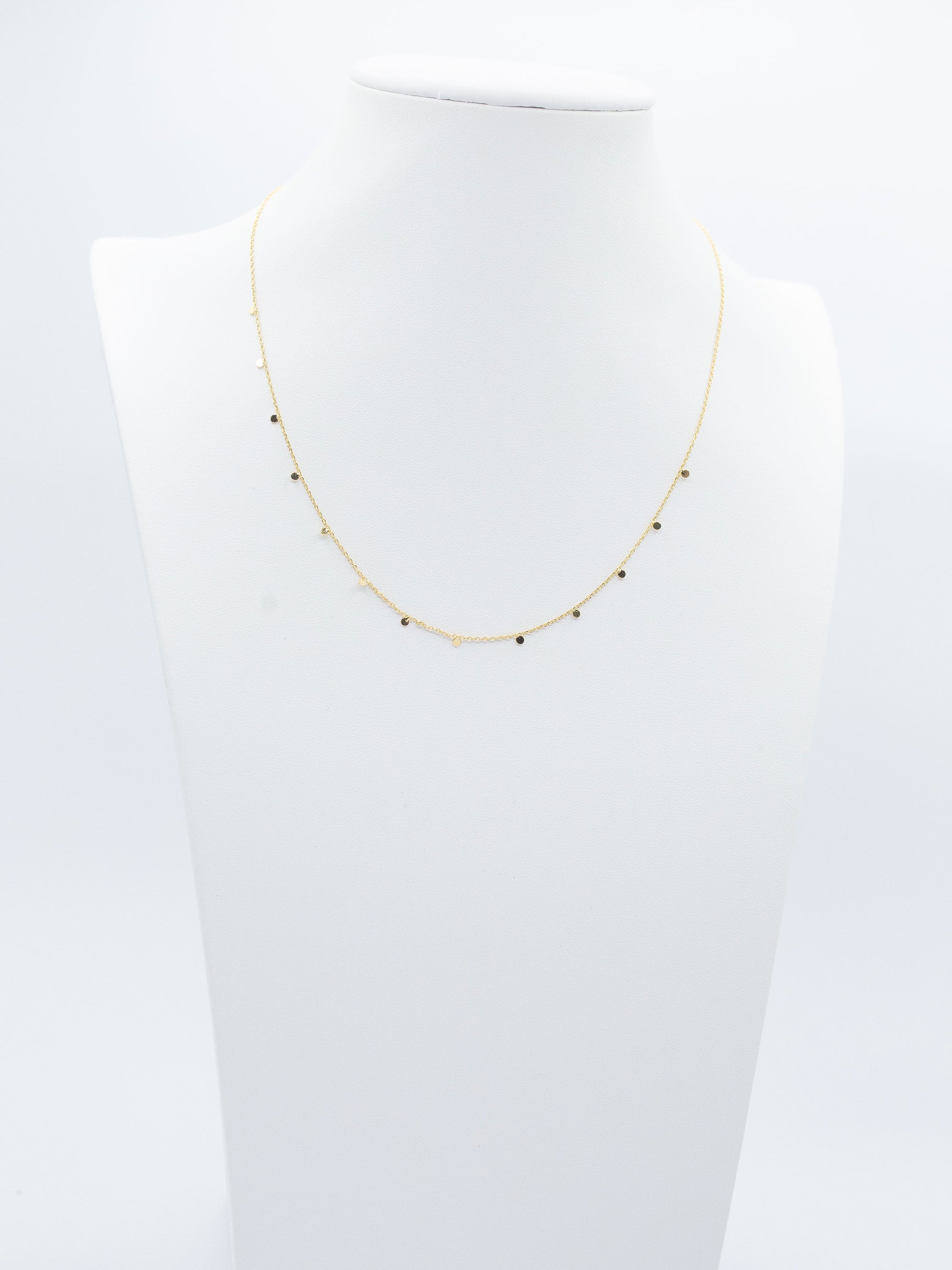 LA Single Layer Delicate Paillette Necklace