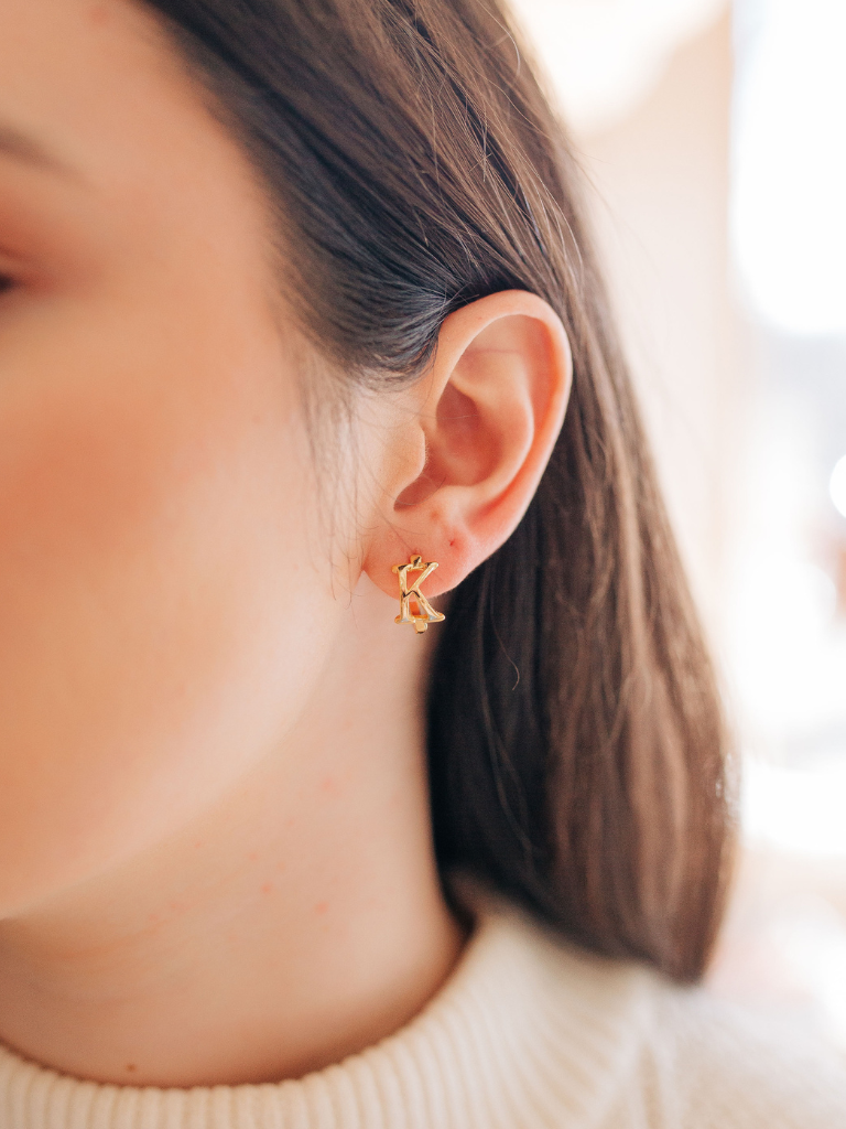 Flat KC Huggie Hoops
