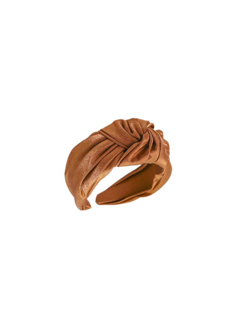 Metallic Brown Knot Headband