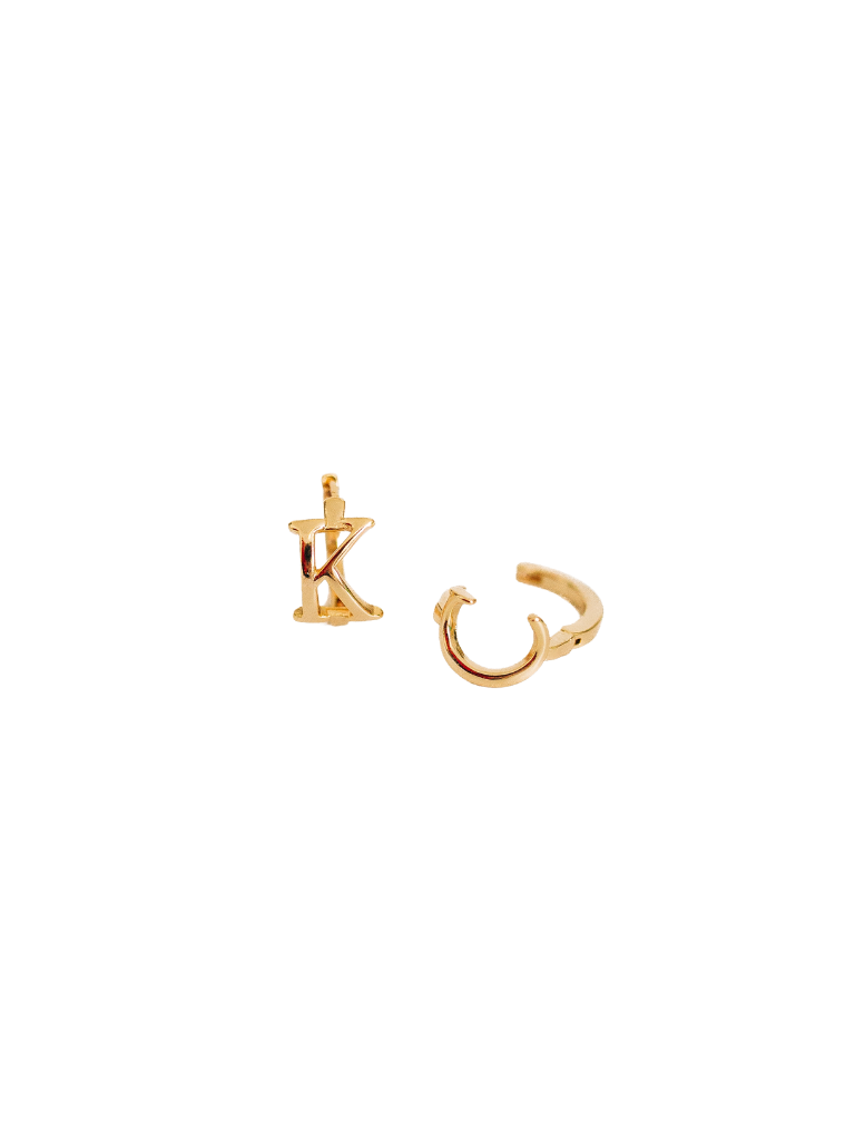 Flat KC Huggie Hoops