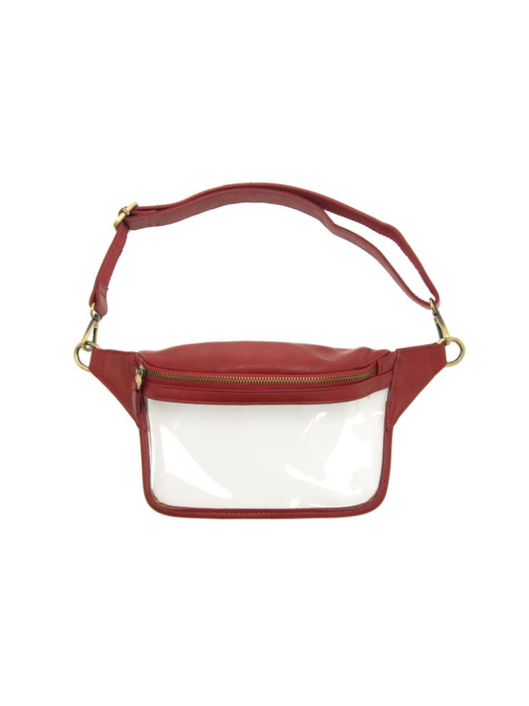 Red Clear Sylvie Sling Belt Bag