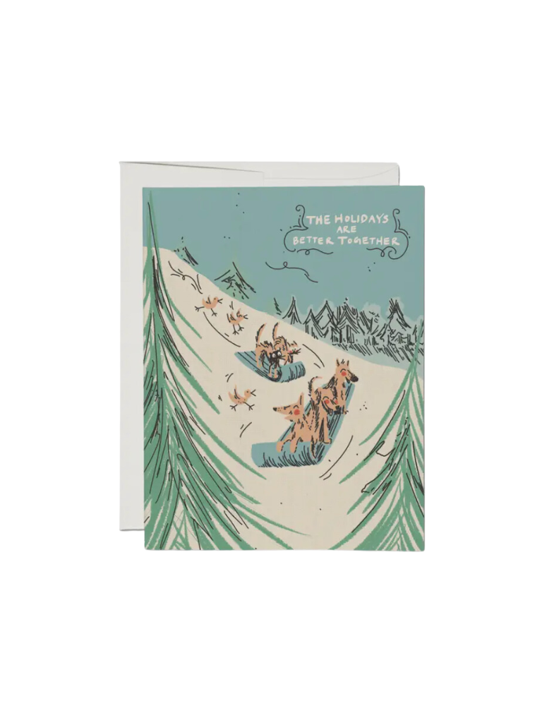 Sled Dogs Holiday Card