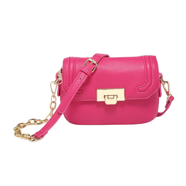 Buckle Accented Crossbody Bag