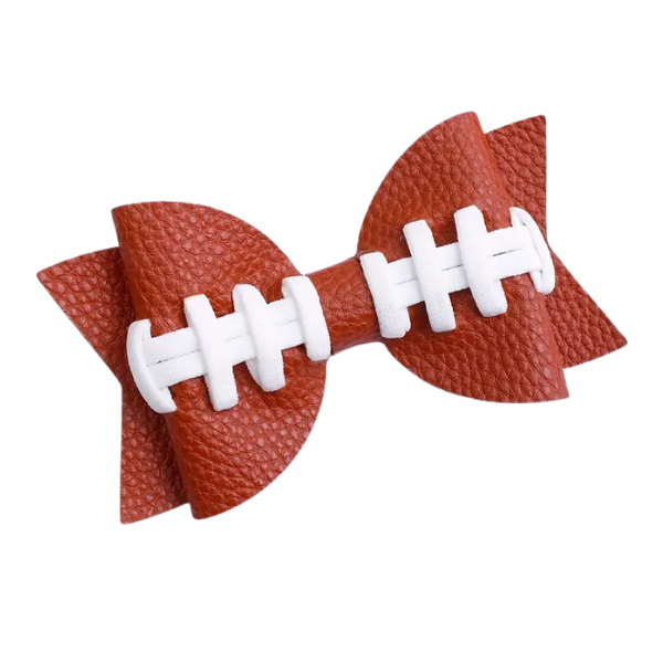 Football Bow Clip