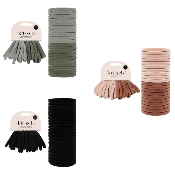 Kitsch 20pc Eco-Friendly Nylon Hair Ties