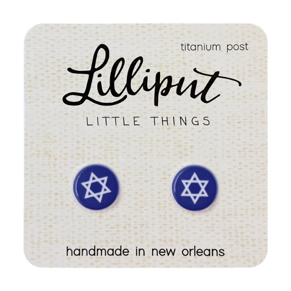 Lilliput Little Things Hanukkah Stud Earrings - Star of David