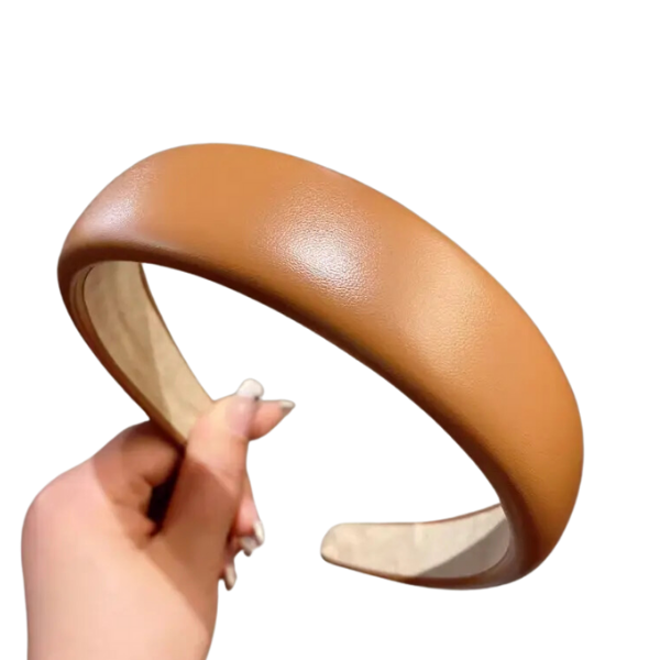 Simple Leather Padded Headband