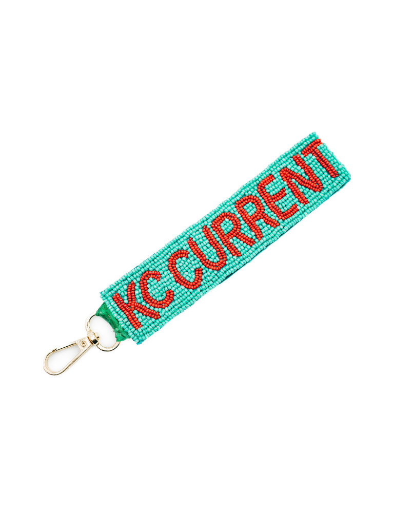 Beaded Kansas City Current Key Chain