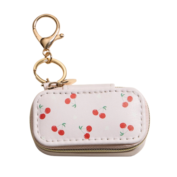 Travel Jewelry Box Bag Cham - Cherries