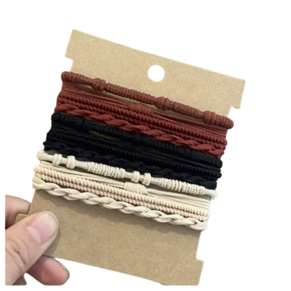 12pc Boho Hair Ties