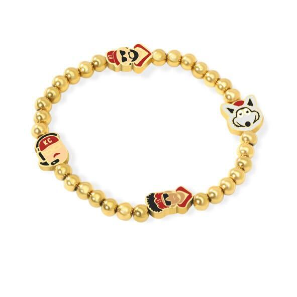 Kansas City Gold Beaded Bracelet - Team