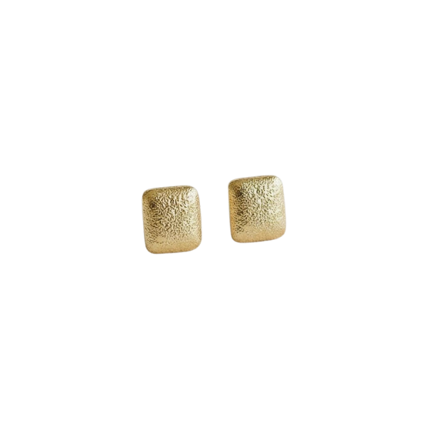 Textured Square Stud Earrings