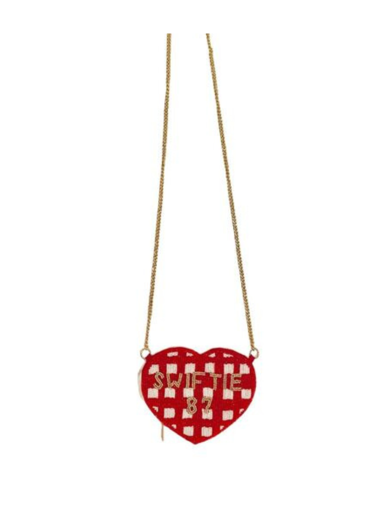 Swifty & #87 Beaded Heart Coin Purse