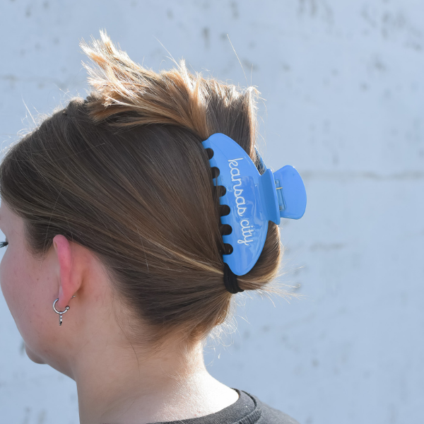 Kansas City Light Blue Claw Clip