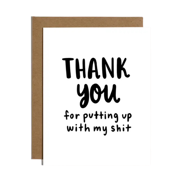 'Putting Up' Thank You Card