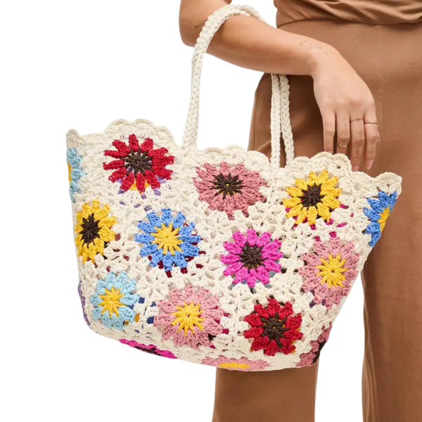 River Crocheted Tote Bag