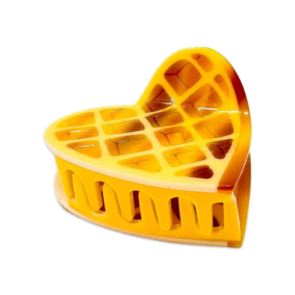 Jenny Lemons Waffle Heart Claw Clip
