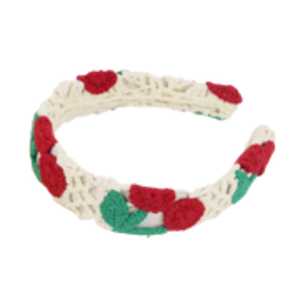 Cherry Knit Flat Headband
