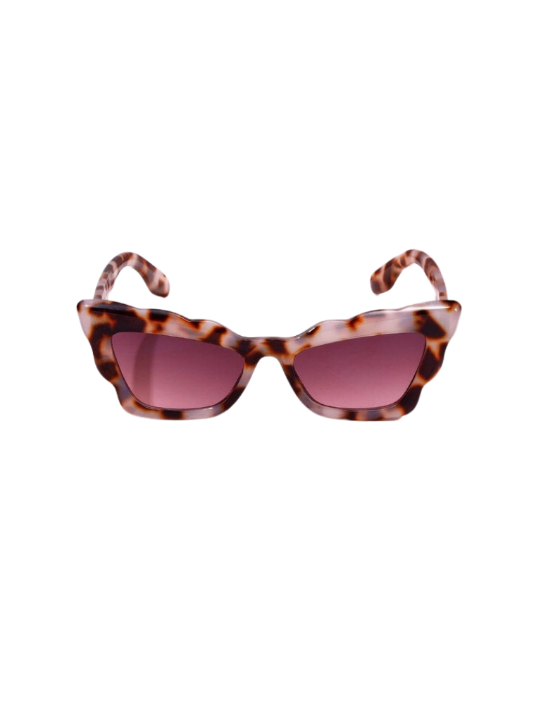 Mure & Grande Light Tortoise Endless Waves Cateye Frame Sunglasses