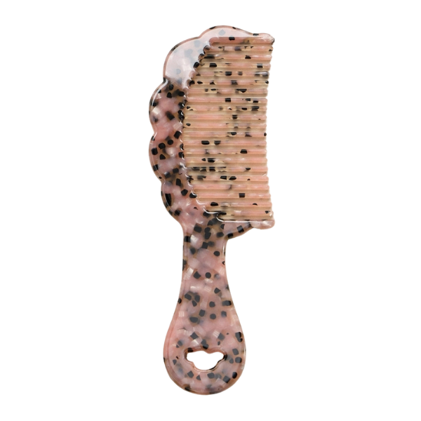 Wavy Edge Acetate Handle Comb