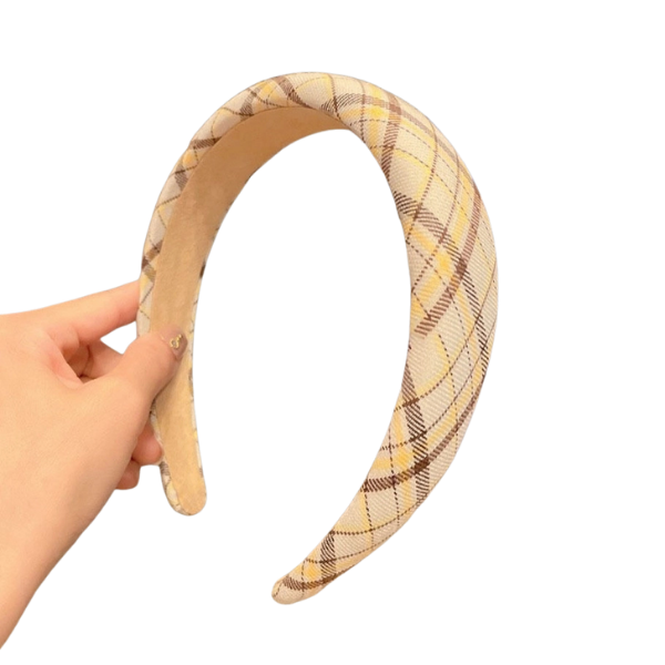 Neutral Plaids Headband