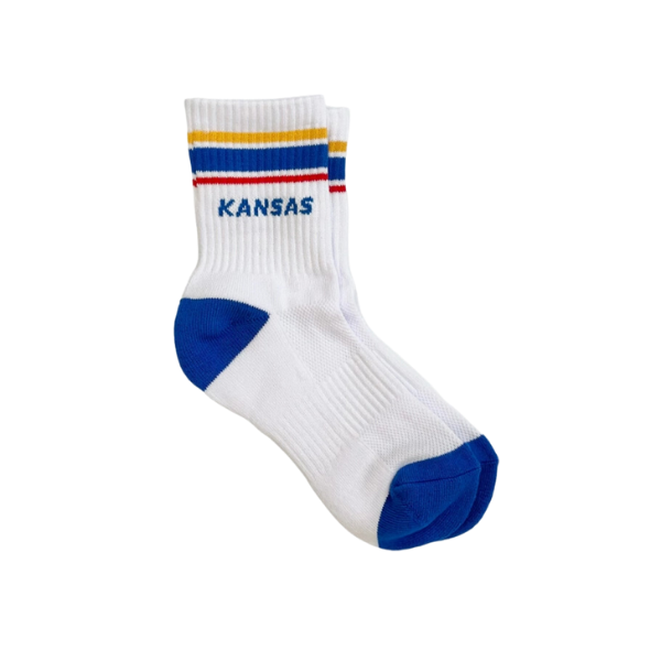 Carly Rae Socks - Kansas Blue, Red, Yellow