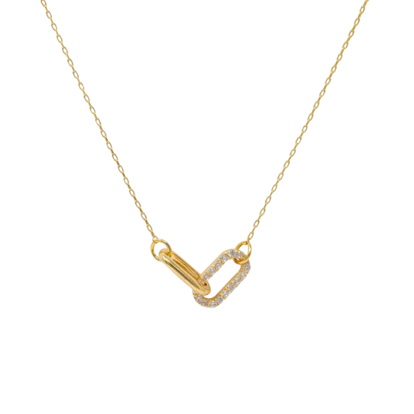 Contrast Link Pendant Necklace