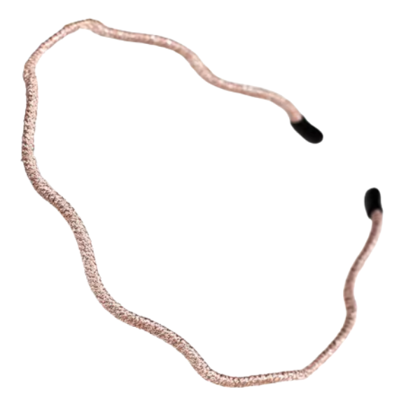 Wavy Glitter Skinny Headband
