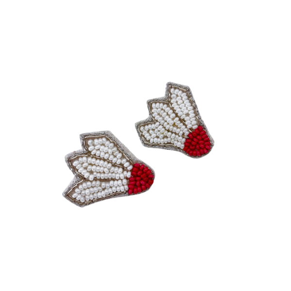 Kansas City Shuttlecock Beaded Earrings