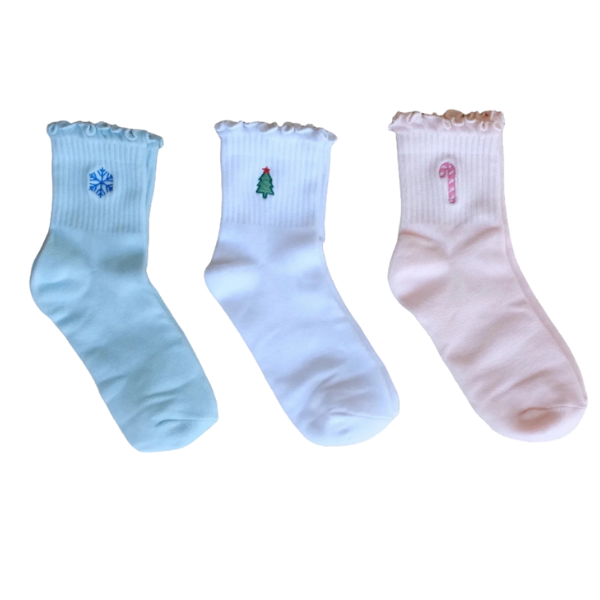Carly Rae Holiday Ruffle Sock Set
