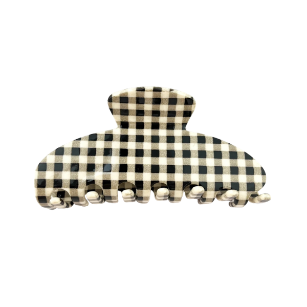 Gingham Claw Clip