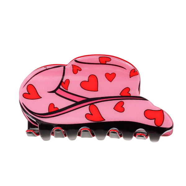 'Midwest Princess' Pink Cowboy Hat Claw Clip