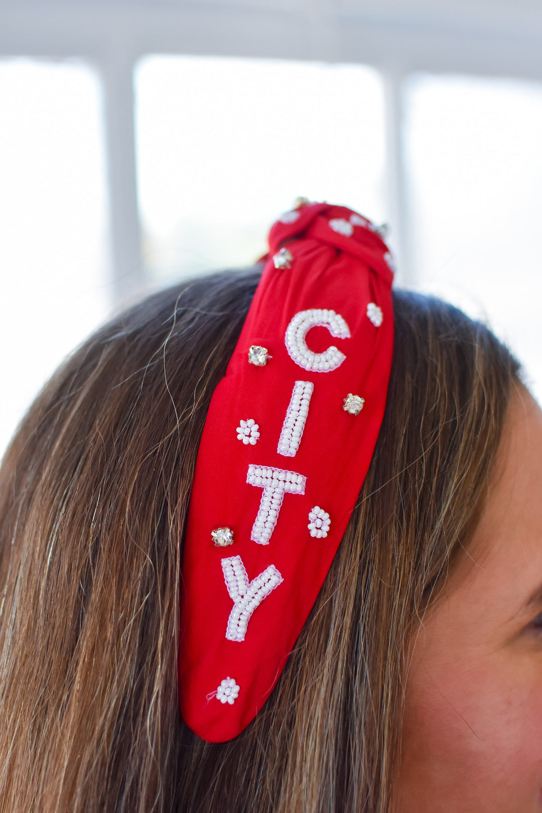 Beaded Kansas City Chiefs Headband