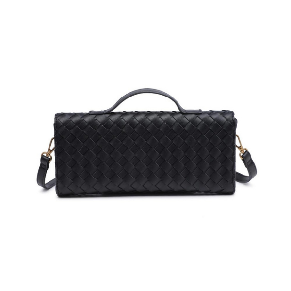 Woven Top Handle Clutch/Crossbody