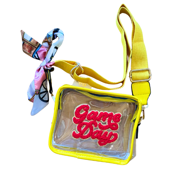'Game Day' Patch Clear Crossbody Bag