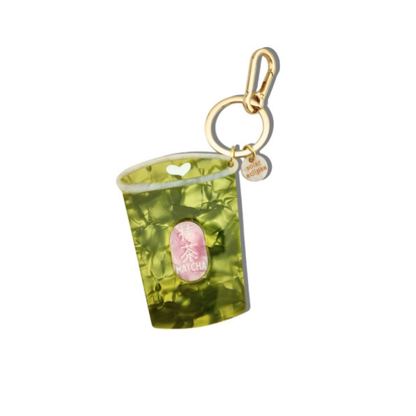 Solar Eclipse Hand Painted Bag Charm + Keychain