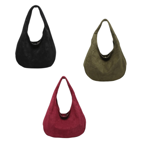 Slouchy Round Hobo Bag