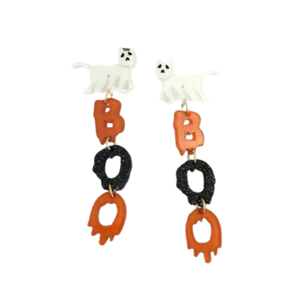 'Zero Says Boo' Dangle Earrings